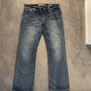 BKE Men's Straight Jeans in Faded Blue
